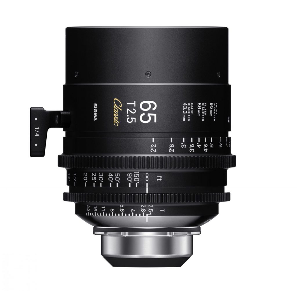 SIGMA CINE LENS FF High Speed Prime Line 65mm T1.5 FFおよびFF Classic