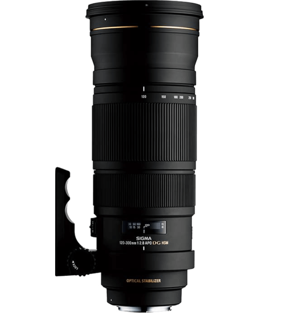 SIGMA 120-300mm F2.8 DG OS HSM／純正保護フィルタ付カメラ