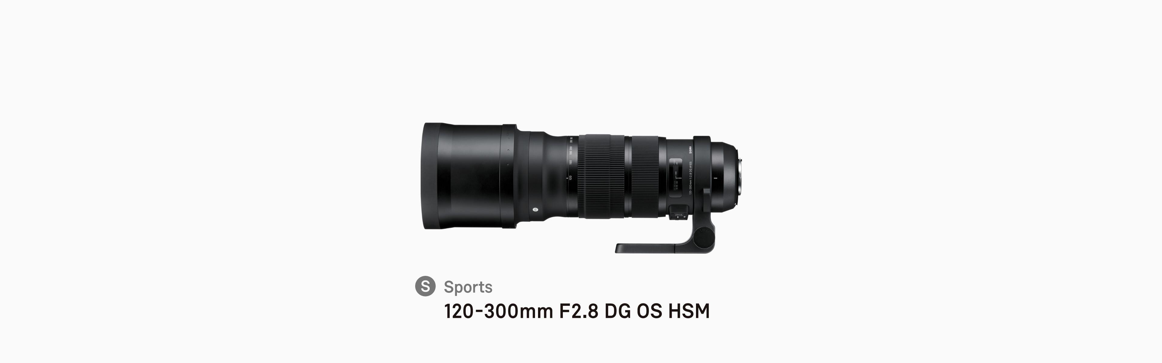 SIGMA 120-300mm F2.8 DG OS HSM／純正保護フィルタ付カメラ