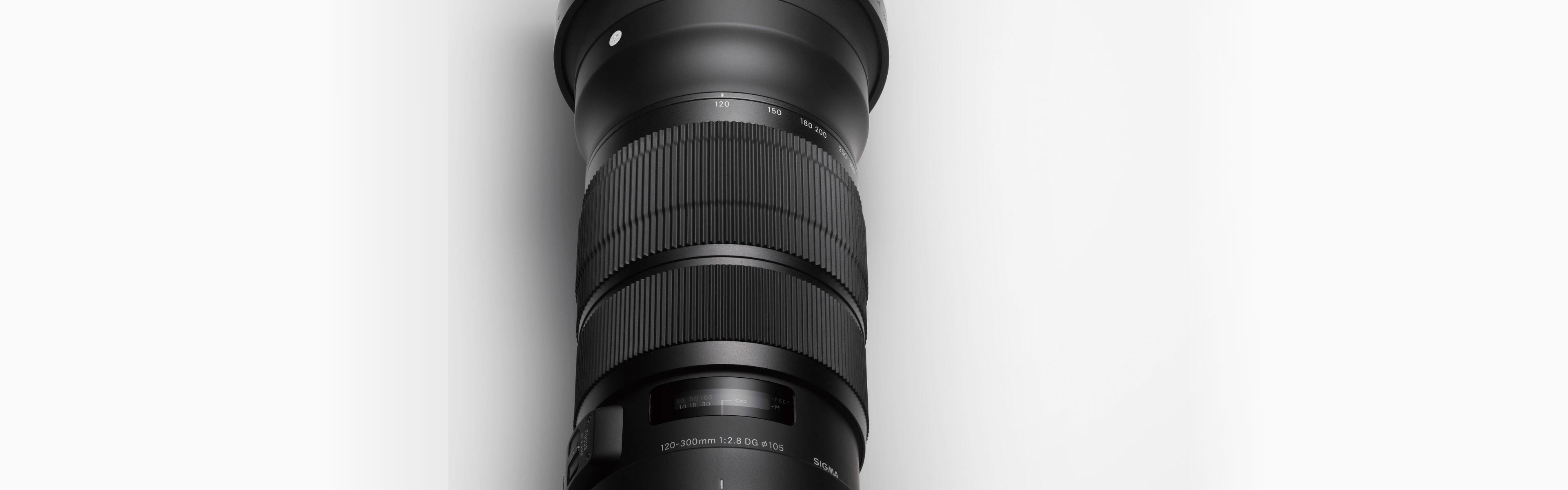 SIGMA 120-300mm F2.8 DG OS HSM／純正保護フィルタ付カメラ