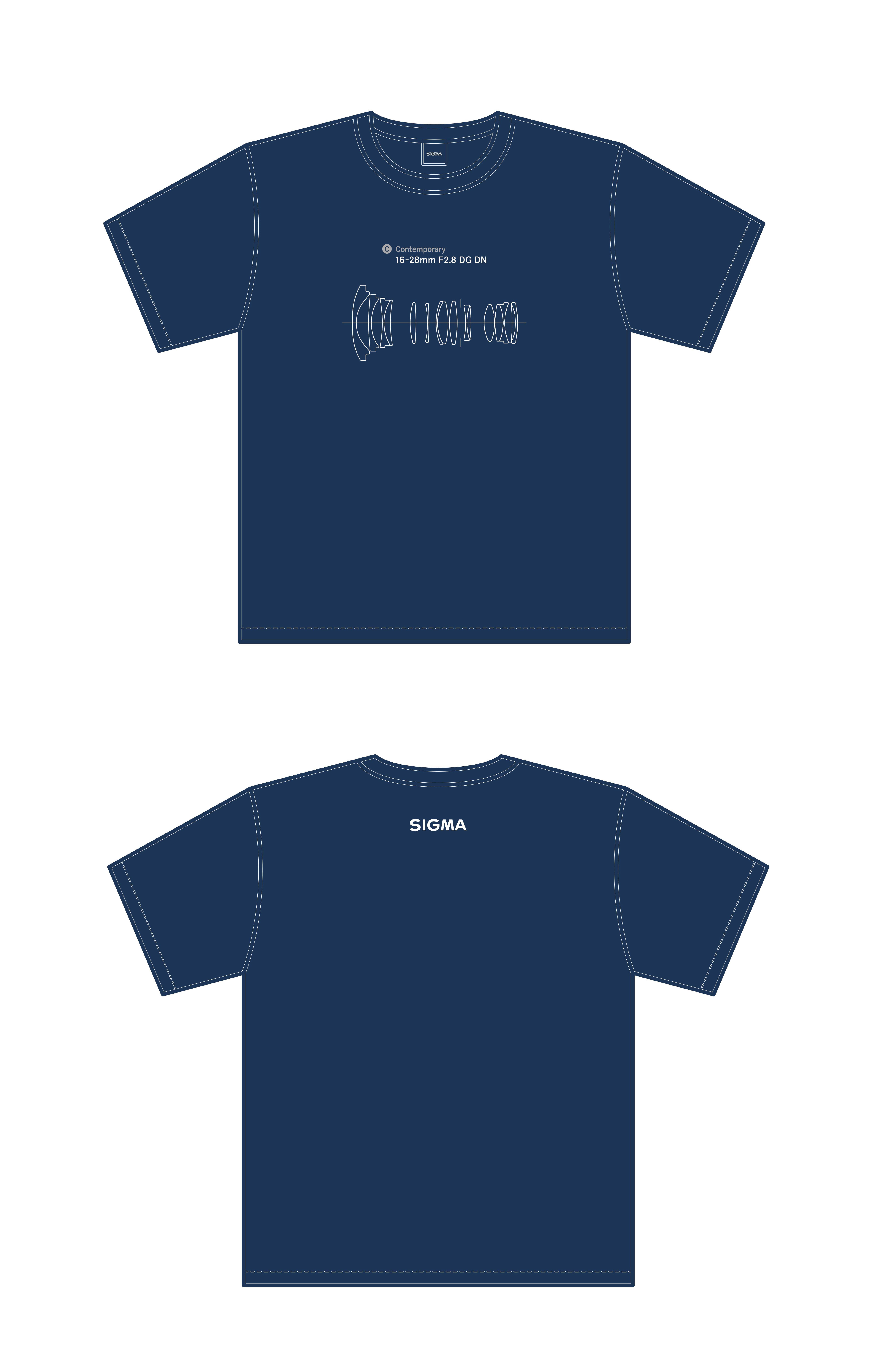 レンズ構成図Tシャツ