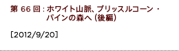 第66回：ホワイト山脈、ブリッスルコーン・パインの森へ（後編）