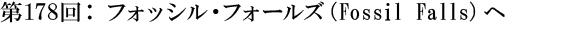 第178回：フォッシル・フォールズ（Fossil Falls）へ